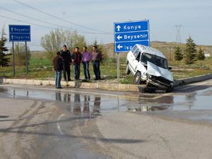 Konyada feci kaza: 1 ölü 1 yaralı