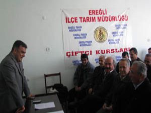 Ereğlide çiftçilik kursları başladı