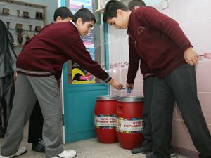 Selçukluda atık pil toplama yarışması