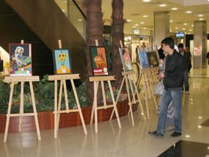 Başak Koleji öğrencilerinden resim sergisi