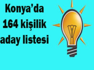 Konya aday adayı listesi