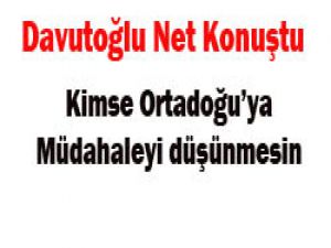 Davutoğlu tavrını koydu
