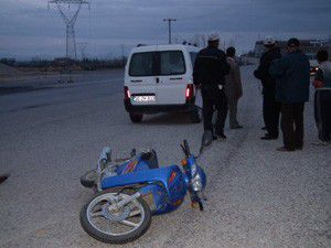Akşehirde trafik kazası: 1 yaralı