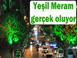 Meramın yeşiline renk geldi