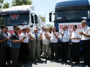Afrikaya 2 tır dolusu yardım yola çıktı