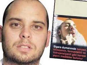 İzinsiz fotoğrafı sigara paketlerine basıldı