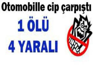 Konyada trafik kazası:1 ölü, 4 yaralı