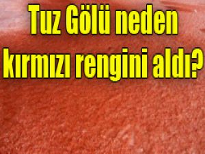 Tuz Gölü neden kırmızı?