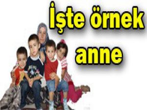 7 çocuğa tek başına bakıyor