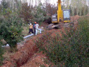 Çakıllarda 3. kısım sulama projesi başladı
