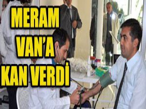 Meramdan Vana kan bağışı kampanyası
