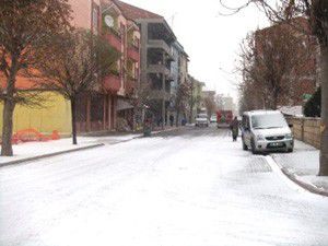 Konyanın ilçelerinde kar yağışı (FOTO)