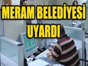 Meram Belediyesinden Emlak Vergisi uyarısı