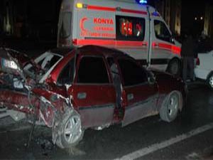 Konyada trafik kazası; 1 ölü