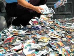 Konyada korsan CD operasyonu