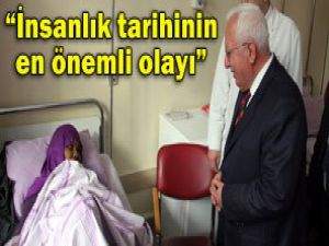 Özbuğday hastaları ziyaret etti