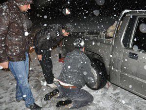 Araçlar kaydı, yol kapandı!