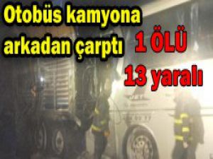 Konyada trafik kazası:1 ölü, 13 yaralı