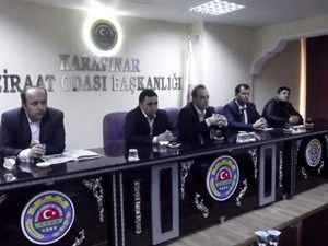 Karapınarda çiftçilere eğitim toplantısı
