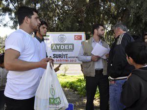 AYDER Suriyeli mültecilere yardım eli uzattı