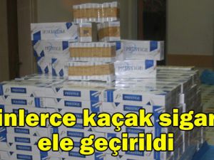 400 paket kaçak sigara ele geçirildi