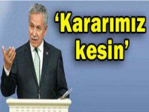 Arınç:Tiyatro konusunda kararlıyız