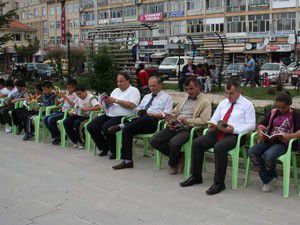 Beyşehirde kitap okuma etkinliği