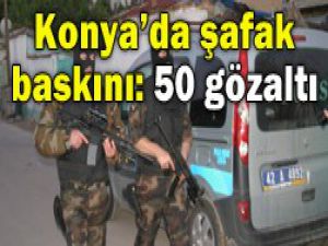Konyada özel harekatlı baskın