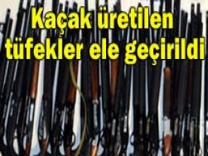 Kaçak tüfekler ele geçirildi