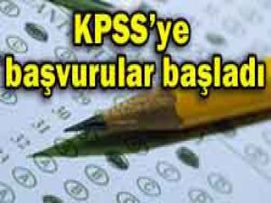 KPSSye başvurular başladı