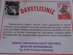 Sürücülere Konvoy yapmama davetiyesi