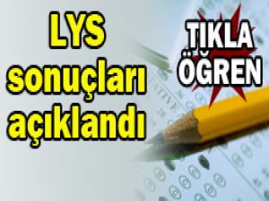 2012 LYS sınavı sonuçları açıklandı