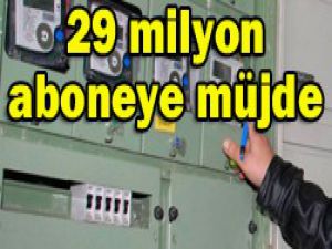 Elektrik abonelerine iyi haber