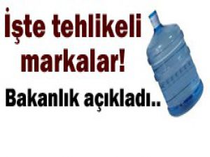Damacana su markaları açıklandı!