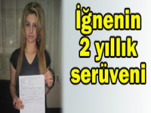 Yuttuğu iğne ayağında çıktı