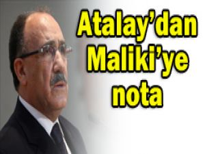 Atalaydan Irak Başbakanına nota