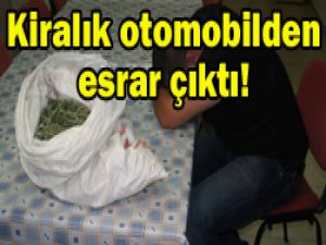 Esrarı dökerek kaçtı!