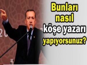 Erdoğandan eleştirilere sert tepki