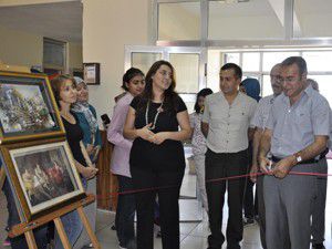 Seydişehirde 3 boyutlu resim sergisi açıldı