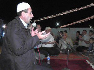 Açık havada gece idrak edildi
