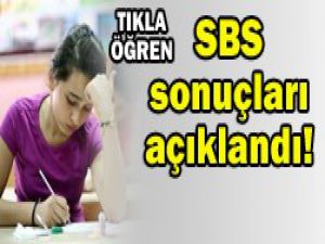 2012 SBS sonuçları açıklandı