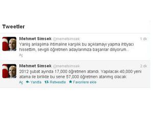 Bakan Şimşek yanlışlığı düzeltti