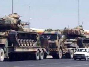 Suriye sınırına tank sevkiyatı
