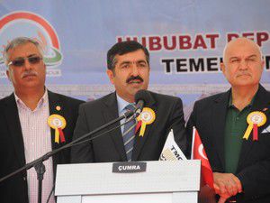 Hububat depolama tesisin temeli atıldı