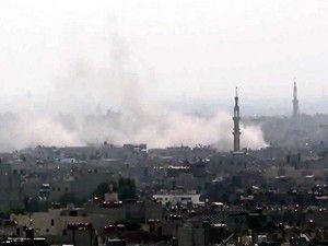 Şam ve Halep bombardıman altında.