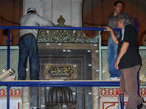 500 yıllık mihrap restore ediliyor