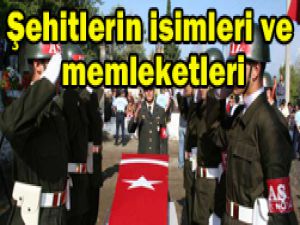 7 şehidin kimlikleri