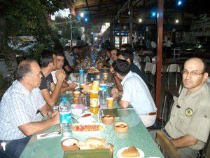 İşletme Müdürlüğü personeline veda yemeği