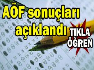 AÖF bütünleme sonuçları açıklandı