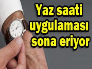 Saatler ne zaman geri alınacak?